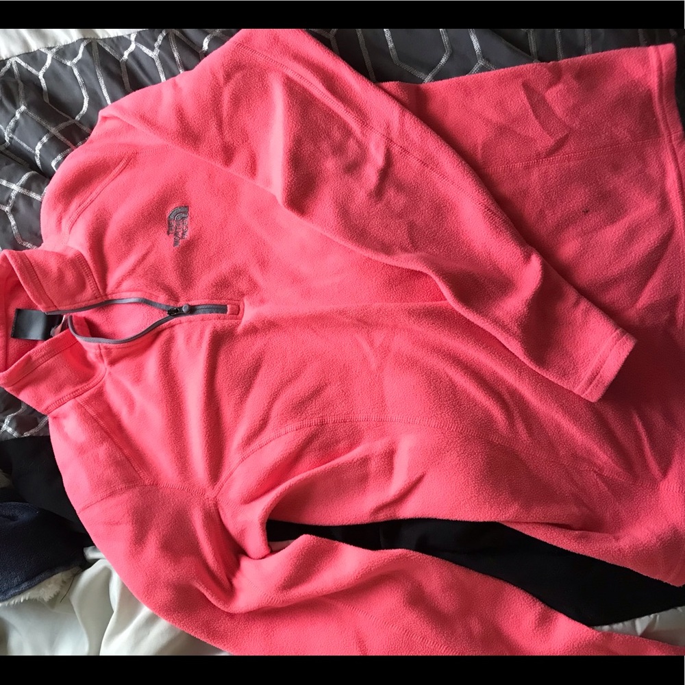 The North Face Pink Quarter Zip Fleece